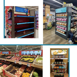 49.5 "ชั้นวางโฆษณาขยายได้กว้างมากขอบจอแสดงผลดิจิทัลสำหรับซูเปอร์มาร์เก็ตร้านค้าปลีก - Product Image 2