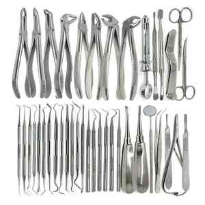 High Quality Steel Manual Tooth Extraction Forceps Set <b>Surgical</b> <b>Dental</b> <b>Instruments</b> Kit CE Certified Class I 2-Year <b>Surgical</b> - Product Image 1