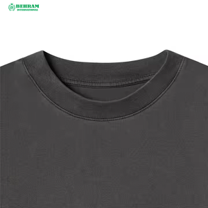 เสื้อยืดโอเวอร์ไซส์ทรงหลวมสำหรับผู้ชาย Behram International ผลิตจากผ้าฝ้าย 100% เป็นมิตรต่อสิ่งแวดล้อม ระบายอากาศได้ดี ดีไซน์ระดับมืออาชีพ ไซส์พลัส - Product Image 3