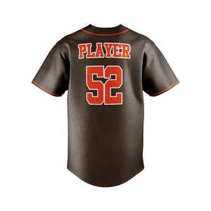 Maillot de baseball vierge personnalisé avec logo OEM en gros, uniforme de baseball d'équipe uni, grande taille, personnalisé pour homme, 100 % polyester - Product Image 2