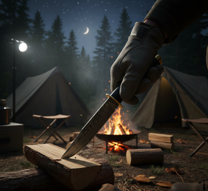 Couteau de survie en plein air personnalisable fait à la main, couteau de camping pour l'autodéfense, lame en acier inoxydable, manche en plastique, multifonctionnel - Product Image 4