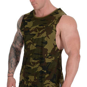 Qualité supérieure Fitness sans manches entraînement Gym porter des maillots vêtements musculation gilet Muscle Fit maillots pour hommes - Product Image 1