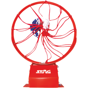 Aro de Baloncesto Portátil Resistente Stag Red con Acero Suave de 20 mm y Red para Entrenamiento en Cancha - Product Image 1