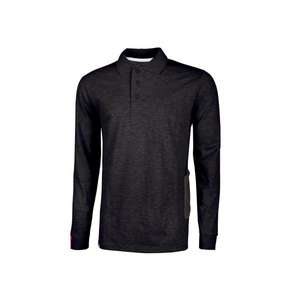 <b>U</b>-POWER <b>Live</b> Long Sleeve Polycotton Pique Workwear Shirt with Collar Black Carbon Multi-Pack - Product Image 1