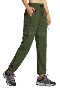 2025 Women's Premium Quality Fleece Quick Dry Light Weight <b>Joggers</b> Contrast Color Elastic Waist Customized Colors Wholesale - Product Image 6