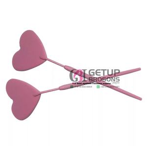 Miroirs de poche éclairés de haute qualité en acier inoxydable pour extensions de cils, forme ronde, simple face, grossissement 3X, finition argentée - Product Image 1