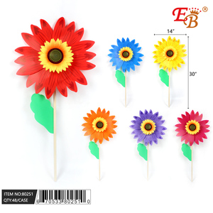30.5 \ "Set/cartone di ornamenti da giardino per mulino a vento di girasole 48-PC - Product Image 1