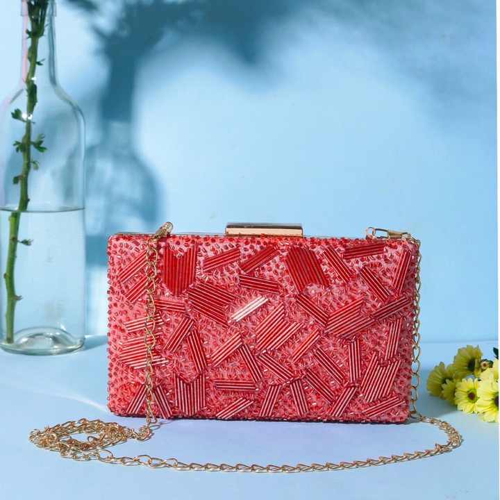 Nardo Grey Bohemian Sequin Clutch Pearl Decoration Fashionable Metal Frame Chains for Wedding Evening Parties Ladies' Gifting