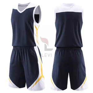 Maillots de basket-ball personnalisés pour jeunes hommes et enfants uniformes d'équipe vierges en maille réversible personnalisés avec nom et numéro - Product Image 5