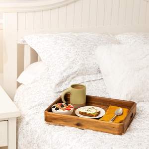 Bandeja de madera de color claro para servir, la mejor opción, bandejas de madera naturales hechas a mano para decorar y servir - Product Image 4