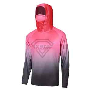 Nouvelle arrivée en gros 2025 fait bas quantité minimale de commande pêche à capuche à manches longues respirant à capuche pour hommes OEM entretenu personnalisé - Product Image 1