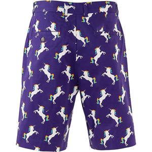 Pantalones cortos de golf ecológicos sólidos impresos personalizados OEM Spandex/poliéster Ajuste cómodo Impresión de logotipo de secado rápido MOQ bajo disponible - Product Image 2