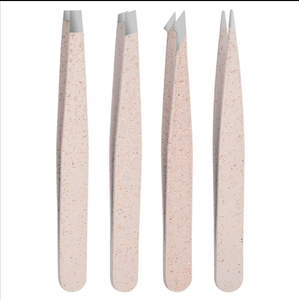 Pince à épiler professionnelle à pointe fine droite de 9 cm en acier inoxydable pour extensions de cils et sourcils, conçue pour un maquillage pratique - Product Image 3