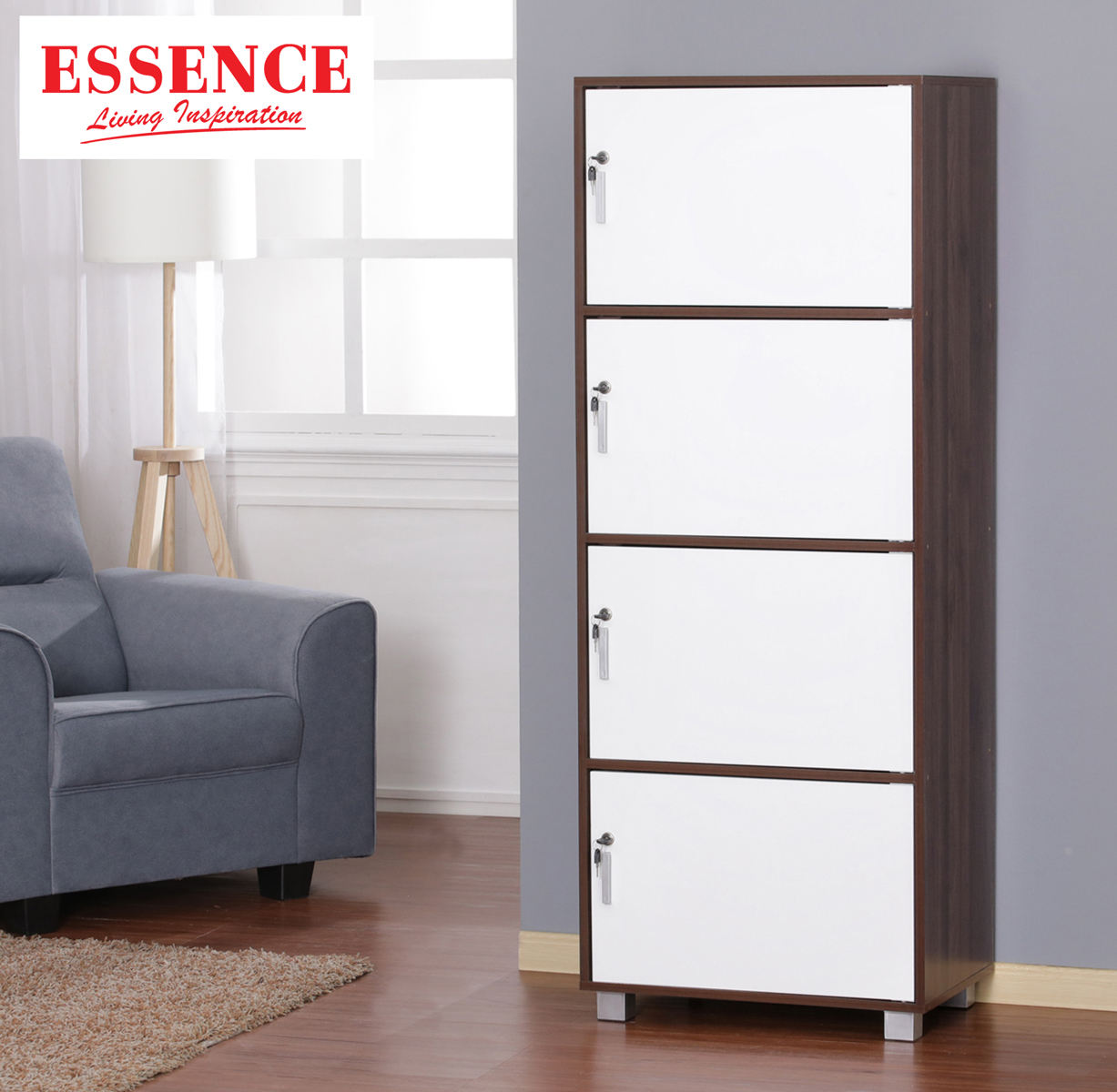 Columbia Walnut + White