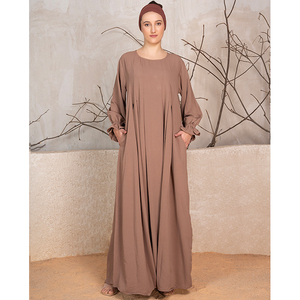 Premium Collection <b>Islamic</b> <b>Clothing</b> for Women Polyester CYK Crickle Fabric Abaya Dress Women Khimar at Wholesale Supply - Product Image 1