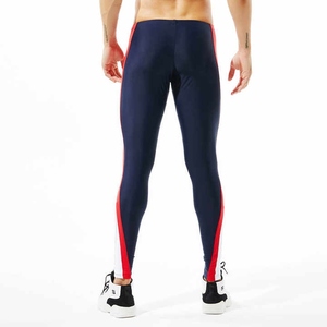 Vente en gros de leggings de compression à séchage rapide pour hommes pantalons de sport colorés en spandex pour le fitness et le sport - Product Image 4
