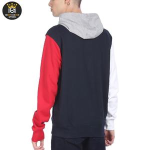 Meilleure vente Pull-over à capuche en coton épais avec fermeture éclair Sweat-shirt à capuche pour hommes avec logo personnalisé Streetwear OEM avec fermeture éclair Sweats à capuche pour hommes - Product Image 5