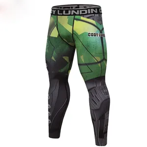 Leggings personnalisés en sublimation en gros, leggings de compression pour hommes, BJJ, MMA, Jujitsu, sports, spats 2026 - Product Image 1