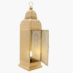 2026 Popular Handmade Modern Elegant <b>Tall</b> Metal Glass Gold Large Moroccan Lantern Floor Lighting Home Decoration Decorations - Product Image 6