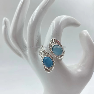 Bracelet en perles d'argent 925 de qualité supérieure élégant Meilleur prix Mariage Religieux Bagues de fiançailles à la mode Style ethnique Vente en gros - Product Image 1