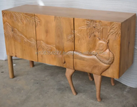 Armoire Pliable Grande Capacité en Bois Massif Style Royal Vintage, Luxe Moderne, Écologique et Durable, 3 Tiroirs, Garantie 1 An