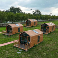 Maison préfabriquée modulaire pliable en bois et acier, style tropical colonial, 20x10 pieds, pour villas et conférences