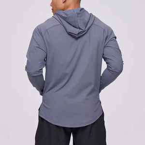 High Quality <b>Men</b> Winter Lightweight Sportswear Tech Fleece Breathable Customizable Pullover <b>Hoodie</b> for <b>Running</b> and Jogging - Product Image 5