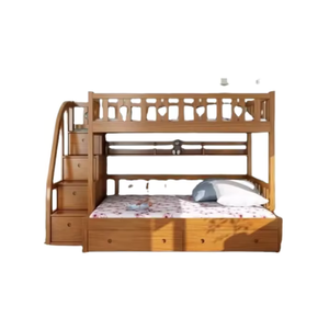 Precio al por mayor litera de madera de teca con escalera para niños muebles litera de madera para muebles de dormitorio directo de fábrica - Product Image 5