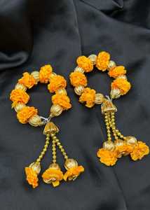 Ensemble de bracelets Gajra géométriques brillants en quartz, style culturel punjabi, pour mariée, meilleure qualité, bijoux artisanaux en plastique pour femmes - Product Image 5