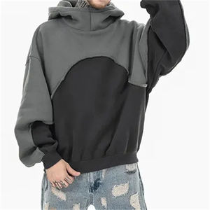 Sudadera con capucha de panel pesado para hombre de alta calidad 2025 con marca y embalaje totalmente personalizados - Product Image 2
