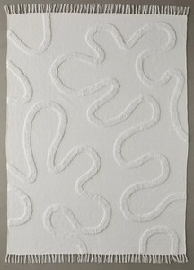 Mantas tejidas bordadas 100% algodón para decoración de sala de estar - Product Image 2