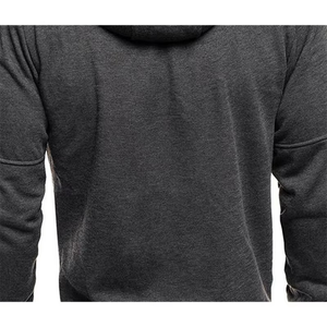 2025 chaqueta con capucha informal de manga larga para hombre, Sudadera con capucha deportiva de gimnasio con cremallera de Color sólido para primavera otoño 100%, logotipo frontal de poliéster - Product Image 2