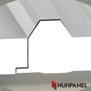 Panneau de toiture écologique à trois nervures, isolé en PUR/EPS, tôle d'acier pour toiture, hauteur 37 mm, largeur 1000 mm - Product Image 4