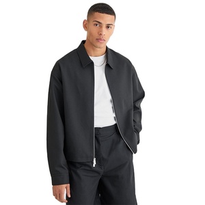 OEM Custom Wholesale Factory Price Coated Stand Collar Windproof Breathable Full Zipper <b>Long</b> Sleeve <b>Men's</b> <b>Jackets</b> - Product Image 5