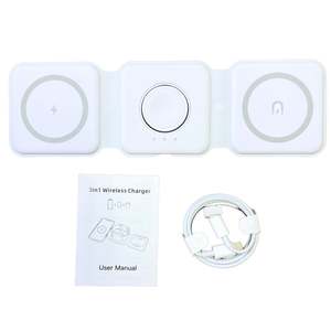 Stazione di ricarica Wireless magnetica 3 in 1 a palo rapido per Apple flessibile e conveniente - Product Image 1