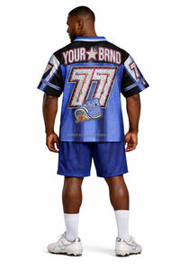 Nouvelle Arrivée Maillot de Football Américain Sport 2026 Grande Taille Manches Courtes Haute Qualité Imprimé OEM Anti-humidité Respirant - Product Image 3