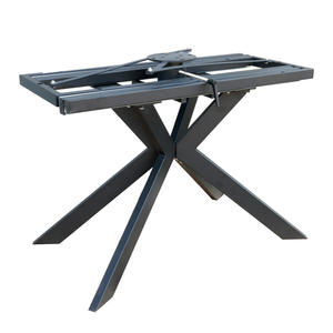 Mesa de Comedor Extensible y Giratoria de Acero Moderno Ram Industrie N501200B, Capacidad de 80 kg, Longitud de 120-200 cm, para Cocina, Sala de Estar y Comedor - Product Image 1