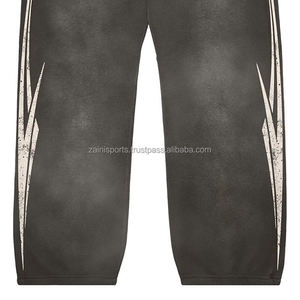 Pantalones deportivos de invierno personalizados de alta calidad, pantalones deportivos informales Unisex de etiqueta privada para hombre, pantalones de chándal holgados, pantalones lavados para hombre - Product Image 6