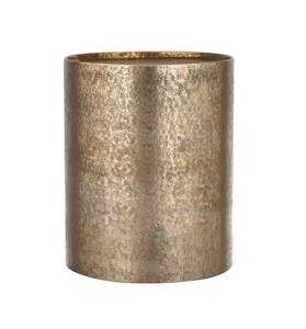 Mesa de centro de aluminio de diseño moderno, muebles de sala de estar de la más alta calidad, mesa de esquina martillada de color dorado de Azora Industries - Product Image 5