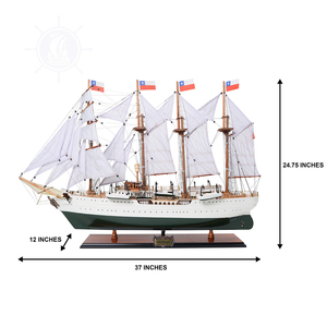 Maqueta de Barco Clásica Hecha a Mano en Madera Esmeralda para Decoración del Hogar y la Oficina (96Lx30Wx63H cm) - Product Image 2