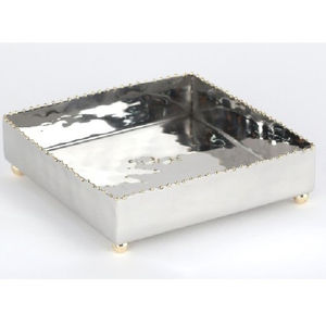 Porte-serviettes mural en acier inoxydable, élégant, sculpté, poli, boîte à mouchoirs, support durable en métal pour salle de bain - Product Image 6