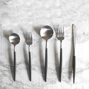 Logo personnalisé de luxe en acier inoxydable argenterie ensemble de couverts de fête de mariage Simple miroir polonais Vintage Royal vente en gros - Product Image 6