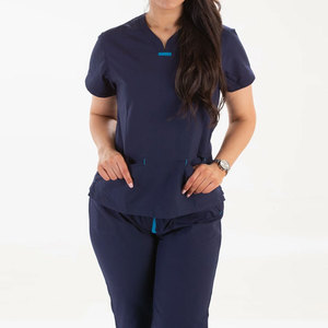 Chemise de gommage de médecin d'hôpital de haute qualité pour hommes meilleur prix chemises de laboratoire médical de personnel pour la vente en ligne - Product Image 1
