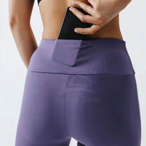 Venta al por mayor Mujeres Yoga Traje Leggings Largos Correr Gimnasio Fitness Transpirable Casual leggings para las niñas Stretch Soft Sportwear - Product Image 5