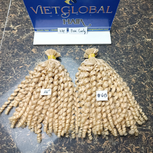 Rizado doble dibujado mejor calidad cabello K punta cabello vietnamita virgen cutícula alineada cabello rubio color - Product Image 1