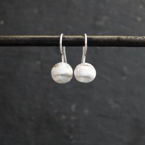 Elegant and Simple Round Shape <b>Silver</b> or Gold Plated Earrings Crafted From 925 <b>Solid</b> Sterling <b>Silver</b> Fine Jewelry for Girls - Product Image 3