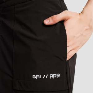Pantalones Anchos de Cintura Alta para Mujer GAI ARR, Transpirables, Estilo Urbano, en Negro para Primavera, Talla XL, con Efecto Arrugado - Product Image 4