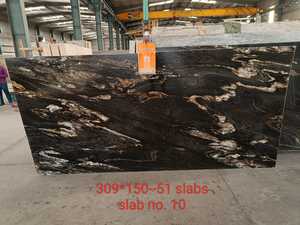 Losas de granito negro de diseño moderno Cosmo superficie de losa grande pulida - Product Image 4