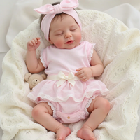 Poupées reborn réalistes en vinyle souple de 20 pouces, modèle de bébé fille nouveau-né peint à la main, jouet pour bébés.