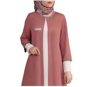 เดรสยาวมุสลิมแบบดั้งเดิมสำหรับผู้หญิงเดรสยาวระบายอากาศได้ดีสำหรับฤดูใบไม้ผลิ - Product Image 3